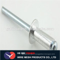 DIN7337 Aluminium steel open type round head blind rivet open type countersunk head blind rivet aluminum blind rivet